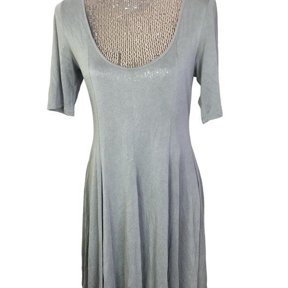 Silence + Noise swing pull over dress army green Size Large - Picture 4 of 8